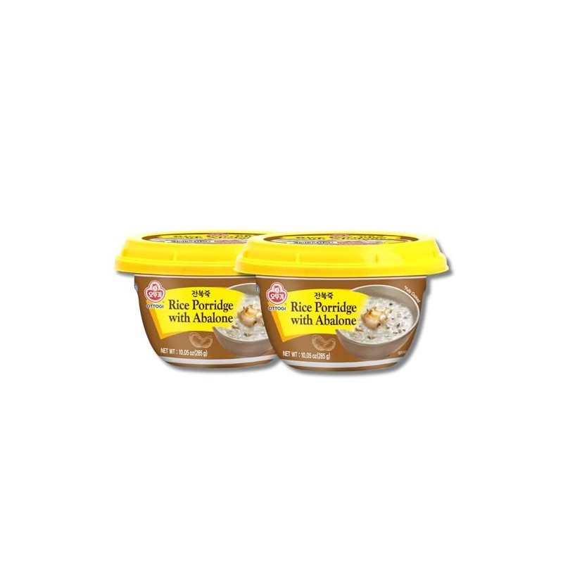 OTTOGI Rice Porridge with Abalone, Microwavable, Instant Abalone Porridge, Korean
