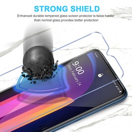 YMO Screen Protector for LG V60 ThinQ 5G / V60 ThinQ UW 5G,3 Pack 9H Tempered Glass HD Transparency Protective Film,Easy to Install,Bubble-Free,Fingerprint Reader and Case Friendly