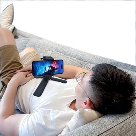 GottaHaveIt - iPhone Desk Stand | Stream & Watch Movies in Bed | Fits Cellphones 2.3-3.4" Wide, (Black)