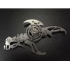 Articulated Mechanical Scorpion Model, Metallic Finish, Made with Aloy and