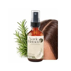 Verde Romero 60ml - Tratamiento de Romero para Crecimiento de Cabello y Reparación de Pelo Dañado - Con Aminobiotina, Extracto de Chile, Aceite de Cas