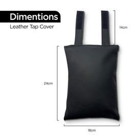 Outside Tap Cover Frost Protector | Outdoor Tap Cover for Winter Thermal Garden Tap Cover Jacket Guard - 24cm Black