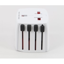 Skross World Travel Adapter Muv Micro Swiss Design. Smallest 2-Pole Adapter For Travellers From and To Over 150 Countries.White