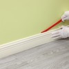 Taaizau Hardened Peel and Stick Baseboard Trim, Flexible Strip and