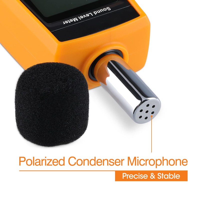 Digital Sound Level Meter Handheld Sound dB Meter with Programmable