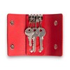 Genuine Leather Key Case with Multiple Key Holders Compact and