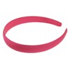 Girls Satin 2cm Hair Headband Alice Band (Fuchsia)