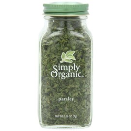 Simply Organic Parsley Flakes Cut & Sifted Certified Organic, 0.26 Ounce Container