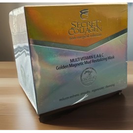 Secret Collagen  Multi Vitamin E A & C Golden Magnetic Mud Mask NEW SEALED $159