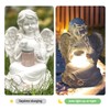 Lotvic Angel Garden Figures, Solar Grave Lights for Outdoors, Garden