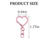 48 PCS Keychain Clasps Accessories Swivel Heart Keychain Clips