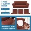H.VERSAILTEX Sofa Cover 4 Piece T Cushion Sofa Slipcovers Thick