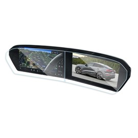 EUEKY 2PCS 2025 Au di A5 Tempered Glass Screen Protector Compatible with 2025 Au di A5 / Q5 / A6 / Q6 E-Tron/ SQ6 E-Tron Screen Protector 11.9Inch+14.5Inch A5 Accessories 2025 -HD