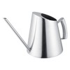 1500ml Stainless Steel Watering Can Brushed Garden Planting Indoor Outdoor