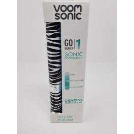 Zebra Voom Sonic Go Electric Toothbrush Zebra striped NEW