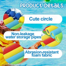 ZENSUKYE Pistola de Agua, 20Pcs Pistolas de Agua para Fiestas, Pistolas de Agua Juguete de Espuma, Adecuada para Piscina, Playa, Patio, Césped