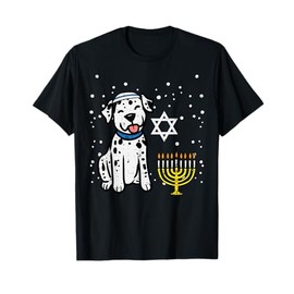 Hanukkah Dalmatian Dog Chanukah Jew Men Women Kids Boys T-Shirt