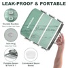 RIKDOKEN Lunch Box, Stackable 3 Layers Containers, Portable 94OZ Large