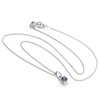 Sterling Silver Alexandrite CZ June Birthstone Necklace - 14 Inches