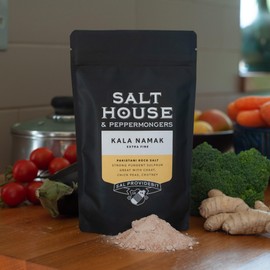 Kala Namak Rock Salt Gourmet Himalayan Black Salt Extra Fine Grain 200g