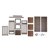 Bamboo Bookshelf, Desktop Organizer Office Desk Rack Storage Shelves, with