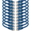 iMBAPrice 1' Cat5e Network Ethernet Patch Cable, 10 Pack, Blue