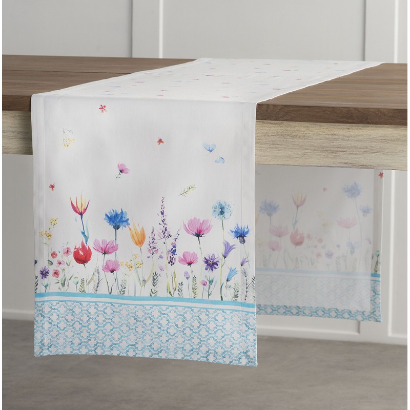 Maison d' Hermine Tablerunner 100% Cotton 37cm x 180cm Table