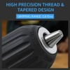 3/8" Keyless Drill Chuck Adapter 0.8-10mm, 1/4-Inch Hex Shank, Capacity