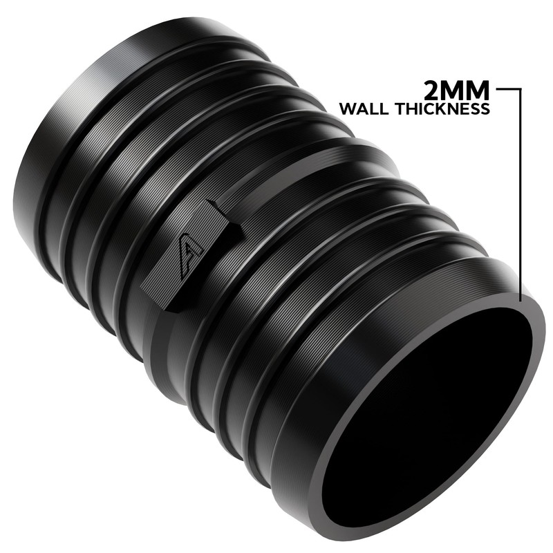 10mm (3/8 Inch) 2 Pack Straight in-Line Hose Tube Pipe