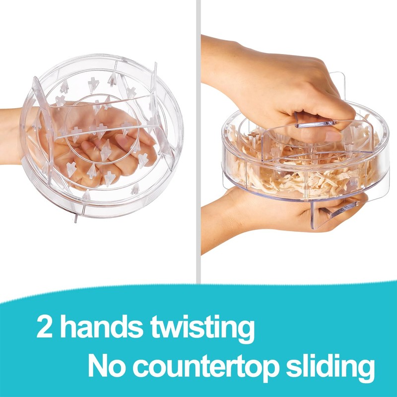 Chicken Shredder - Clear Chicken Shredder Tool Twist, Meat Shredder