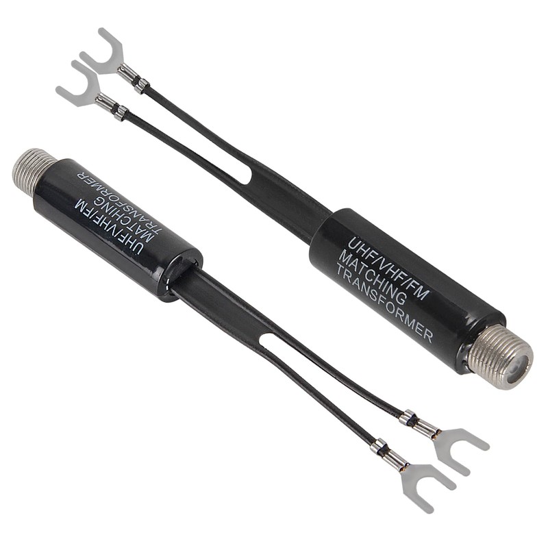 12Pcs 75 Ohm to 300 Ohm Adapter UHF/VHF/FM Balun Transformer