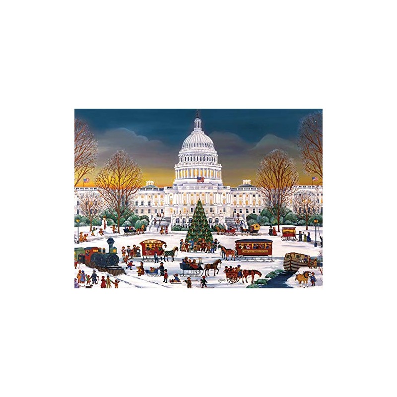 Christmas at The Capitol Family Puzzle 300pc