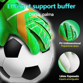 IJHFNL Guantes de Portero para Niños Antideslizantes，Guantes de Portero de Futbol para niños，Protección de Buffer Antideslizante，adecuados para niños y Adolescentes