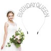 Sibba Birthday Crown for Women Silver Princess Tiara Birthday Dress