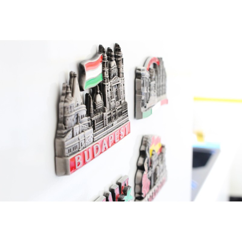 Budapest (Hungary) - 3D Metal Fridge Magnet for Kitchen Refrigerator