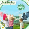 Nuenen Peg Bag for Washing Line with Hanger Daisy Cotton