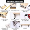 Folding Console 250 mm Heavy Duty Stainless Steel, Pack of