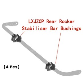 LXJZCP Rear Rocker Stabiliser Bar Bushings for Polaris 5439731, Fits 2008 Ranger 700,2005-2007 Ranger 700 XP/XP 4X4,2013-2014 Ranger 900 Diesel【4 pcs】