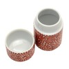 Tabletop Toothpick Holder with Lid, Arita Ware, Octopus Arabesque, Red,