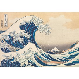 Clementoni - 39707 - Puzzle Colección Museos - Hokusai, The Great Wave - Puzzle De 1000 Piezas, Puzzle Cuadros De Arte, Desde 14 Años, Made In Italy