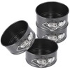 HIWARE 4-Inch Mini Springform Pan Set - 4 Piece Small