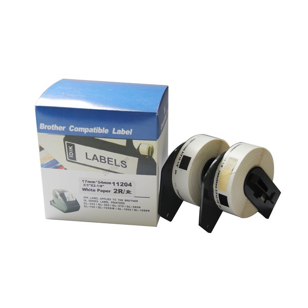 IDIK Multi-Purpose Labels Compatible with Brother DK-1204 17 x 54