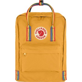 Fjällräven Kanken Rainbow 16L Backpack, Ochre/Rainbow Pattern, One Size