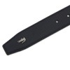 Lacoste 80080 Men's Genuine Leather Belt [01] Black, 01: Black