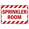 Sprinkler Room Sign, 10x7 Inches, Rust Free .040 Aluminum, Fade