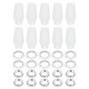 PATIKIL Lighting Cord Grips Connector, Carbon Steel Light Cable Glands,