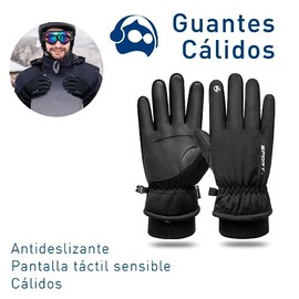 Bluelander Guantes para Frío Hombre y Mujer, Combinación Perfecta de Calidez, Resistencia al Agua, Funcionalidad de Pantalla Táctil y Agarre Antideslizante, con Bandas Ajustables