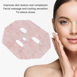 Jadestone Facial Mask, Jadestone Facial Sleeping Cover for Spa Dark Circles (Rose Quartz)