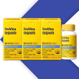Chong Kun Dang Health I’mvita Multivitamin Daily 850mg / 종근당건강 아임비타 멀티비타민 데일리 850mg x 60정 60캡슐, 3개