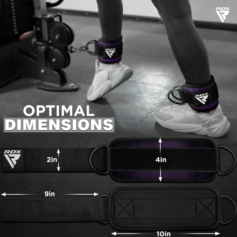 RDX Ankle Strap Strength Training Weight Lifting Ring Machine Ankle
